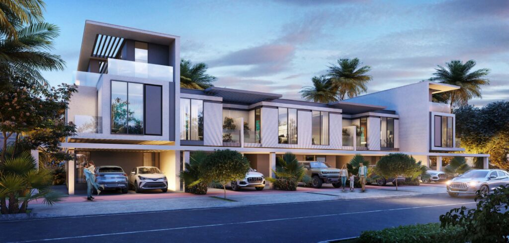 DAMAC SUN CITY TOWNHOUSE FRONT VIEW